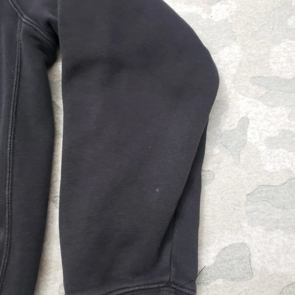 Nike Sweatshirt Men Large Black Pullover Hoodie Embroidered Logo